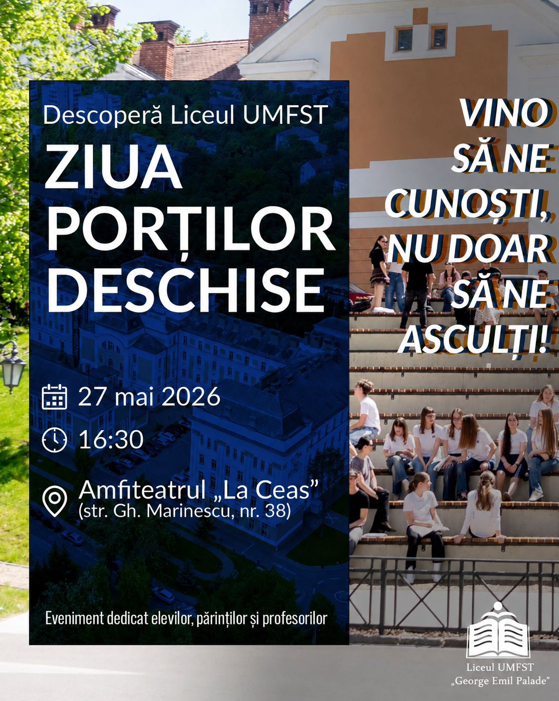 Anunț Ziua Porților Deschise